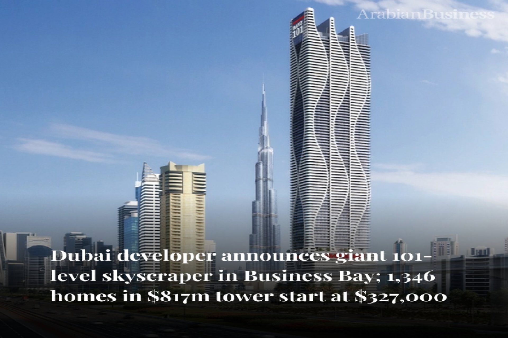 One of Dubai's prominent construction companies announces a massive 101-level skyscraper in Business Bay