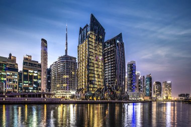 Da Vinci Tower at Dubai Water Canal  By Dar Al Arkan