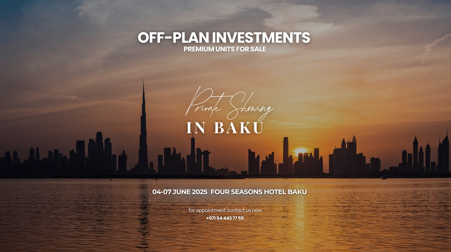 SOBHA 14-15 June in Four Seasons Hotel Baku