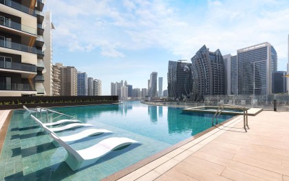 Luxury One-bedroom for Rent in Business Bay | Burj and Canal Views